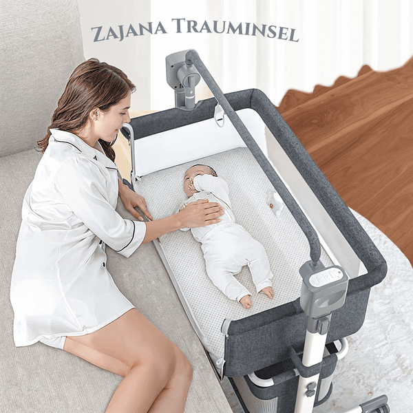 ZAJANA TRAUMINSEL - Multifunktionales Luxusschaukelbett als sicherer Hafen für süße Babyträume