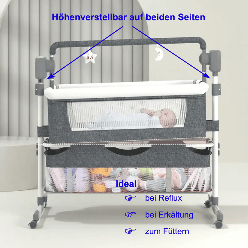ZAJANA TRAUMINSEL - Multifunktionales Luxusschaukelbett als sicherer Hafen für süße Babyträume