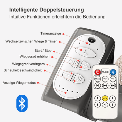 ZAJANA TRAUMINSEL - Multifunktionales Luxusschaukelbett als sicherer Hafen für süße Babyträume