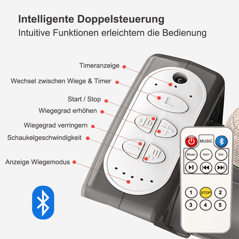 ZAJANA TRAUMINSEL - Multifunktionales Luxusschaukelbett als sicherer Hafen für süße Babyträume