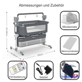 ZAJANA TRAUMINSEL - Multifunktionales Luxusschaukelbett als sicherer Hafen für süße Babyträume